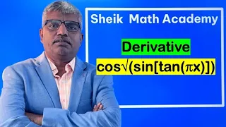 Derivative of   cos√(sin[tan(πx)])