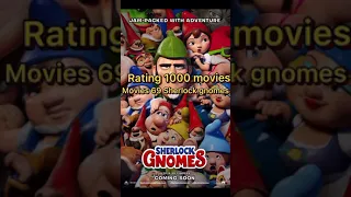 Rating 1000 movies movie 69 Sherlock gnomes