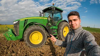 IL RITORNO DEL JOHN DEERE 8R! Con il ripuntatore...😁 - TractorVlog #65