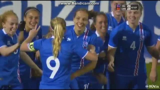 Iceland - China 2:1 (Algarve cup 2017)