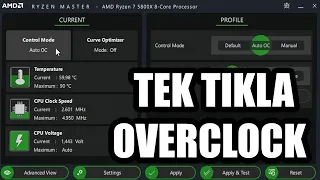 AMD Ryzen Master ile Tek Tıkla Overclock