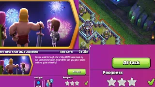 Easily 3 Star Happy New Year 2023 Challenge In Clash of clans (coc)