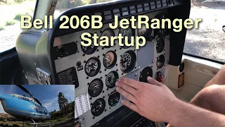 Bell 206B III JetRanger Startup