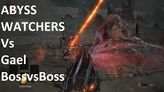 Dark Souls III Abyss Watchers vs Slave Knight Gael - Epic Clash of Bosses