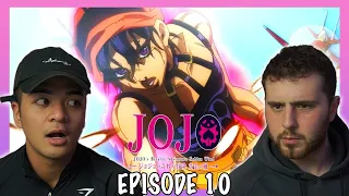 NARANCIA GETS EVEN SMALLER | AEROSMITH VS LITTLE FEET!! || JJBA Golden Wind Episode 10 REACTION!!