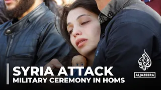 Syria attack: At least 80 people killed at military ceremony in Homs