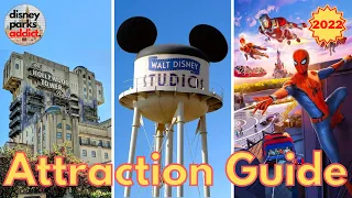 Walt Disney Studios Park ATTRACTION GUIDE - Disneyland Paris Resort - 2022 - All Rides + Shows