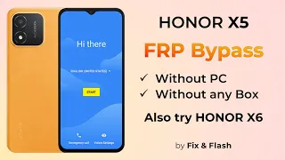 Huawei Honor X5 FRP Bypass | Google Account Unlock | Unlock Tool 2023 | Android 12 | Try Honor X6