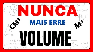 NUNCA MAIS ERRE VOLUME!! COMO CALCULAR VOLUME DO CUBO E PARALELEPÍPEDO.