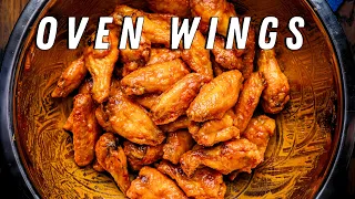 Oven Baked Buffalo Wings - Crispy and Super Easy