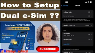 How to Setup Dual e Sim in a Mobile