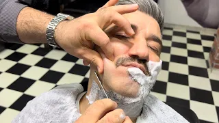 ASMR BEARD CUT • Mustache growth and grooming • Barber Massage