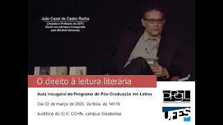 João Cezar de Castro Rocha: O direito à leitura literária