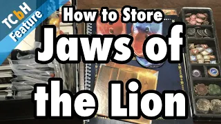 How to Store Gloomhaven: Jaws of the Lion Back in The Box