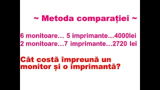 Metoda comparației Clasa 5 #metodacomparatiei #matematicaclasa5