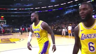 Once Enemies Now Friends: Stephenson Assist to Lebron James for Dunk and Hug vs. Nuggets [25.10.18.]