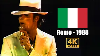 Michael Jackson | Smooth Criminal - Live in Rome May 23rd, 1988 (4K60FPS)