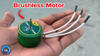 बोरोलिन की डिब्बी से बनाएं Brushless DC Motor || How to make Brushless Motor at home