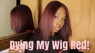 Watch Me Dye My Wig Red!