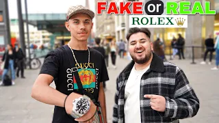 LIVE EXPOSED MIT ROLEX UND FAKE GUCCI ? 🤔| ROLEX FAKE ODER REAL CHECK |FRANKFURT Edition #3 | MAHAN