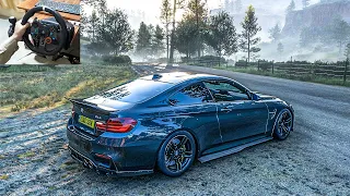 BMW M4 F82 - Forza Horizon 5 | Steering Wheel Gameplay