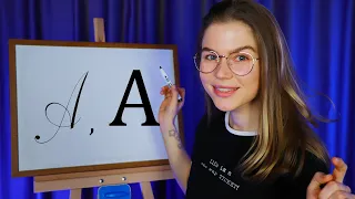 ASMR Russian Alphabet #2. (Cyrillic Cursives, Vowels and Consonants included) Soft Spoken