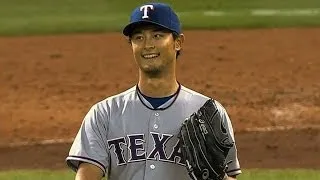 Darvish takes perfect game into the ninth