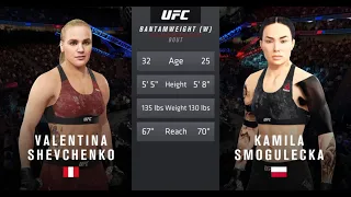 Valentina Shevchenko vs Kamila Smogulecka - UFC 4