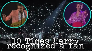 10 Times Harry Styles recognized a fan in the crowd