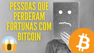 PESSOAS QUE PERDERAM FORTUNAS COM BITCOIN! #shorts