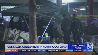 Driver arrested in Pomona taco stand crash that killed 1, injured 12