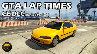 Fastest CE DLC Cars (Kanjo SJ & Postlude) - GTA 5 Best Fully Upgraded Cars Lap Time Countdown