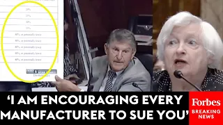 WATCH: Joe Manchin Drops The Hammer On Janet Yellen Over EV Credits Based On Legislation He Wrote