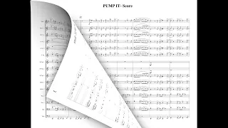 Pump It by the Black Eyed Peas arranged for Advanced-Intermediate Marching Band by WARD MILLER