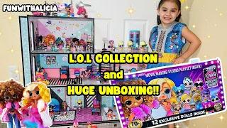 LOL OMG Movie Magic Studio Set Toy Unboxing 12 Exclusive Dolls 70+ Surprises | LOL Doll Collection
