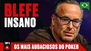 ESTES SÃO OS TOP 3 AUDACIOSOS DO POKER ♠️ PokerStars Brasil