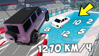 БАСКЕТБОЛ МАШИНАМИ В BEAMNG DRIVE ! КАКАЯ МАШИНА УЛЕТИТ ДАЛЬШЕ В BEAMNG DRIVE