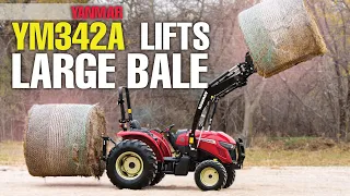 YANMAR 40hp YM342 |  Lifting Large Hay Bale