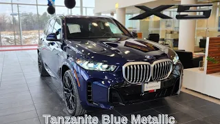 NEW ARRIVAL! 2024 BMW X5 xDrive40i Tanzanite Blue Metallic on Black #bmw #x5 #g05