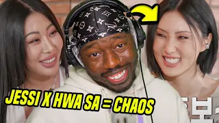 thatssokelvii Reacts to Showterview With Jessi EP. 77 A witty interview with Mamamoo Hwasa and Jessi