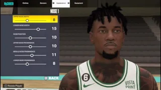 Shemar Morrow from Last Chance U Basketball face creation on NBA2K23 Next Gen