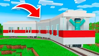 Construí Un TREN Para SOBREVIVIR en Minecraft!