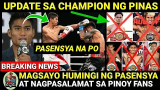 MAGSAYO HUMINGI ng PASENSYA sa mga FANS | MAGSAYO vs VARGAS at PINOY World Champion Update