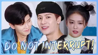 Jackson and Bai Lu: DO NOT INTERRUPT😂It's so hard to concentrate on counting!