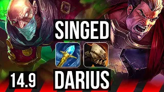 SINGED vs DARIUS (TOP) | 9/6/21 | NA Diamond | 14.9