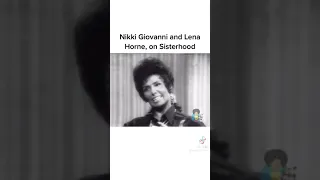 Nikki Giovanni & Lena Horne💞 #lenahorne#nikkigiovanni