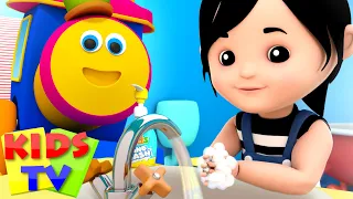 Wash Your Hands Song | Kids Songs & Nursery Rhymes | Healthy Habits | Bob The Train | Kids Tv