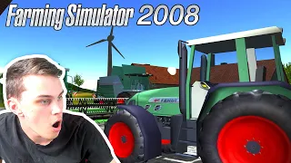 JE TEST LE VRAI TOUT PREMIER FARMING SIMULATOR (2008) !