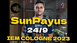 CSGO POV ENCE SunPayus (24/9) vs Vitality (VERTIGO) @ IEM Cologne 2023 Semi-final