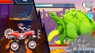 HOT WHEELS DRIVE AHEAD - Krampus & Dino Attack - Gameplay Walkthrough Part 7 (iOS Android)